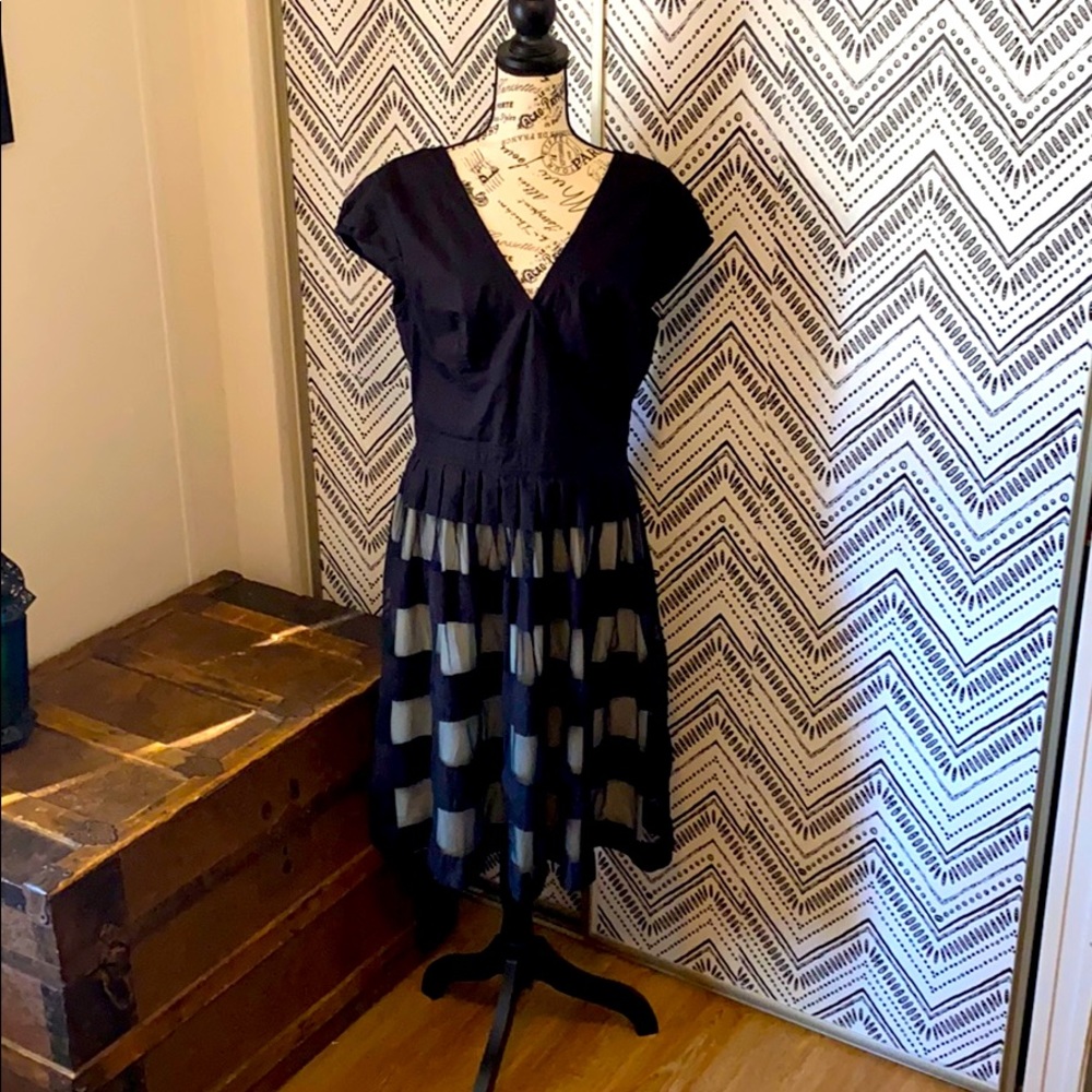 eShakti 1950s inspired Fit and Flare Dress